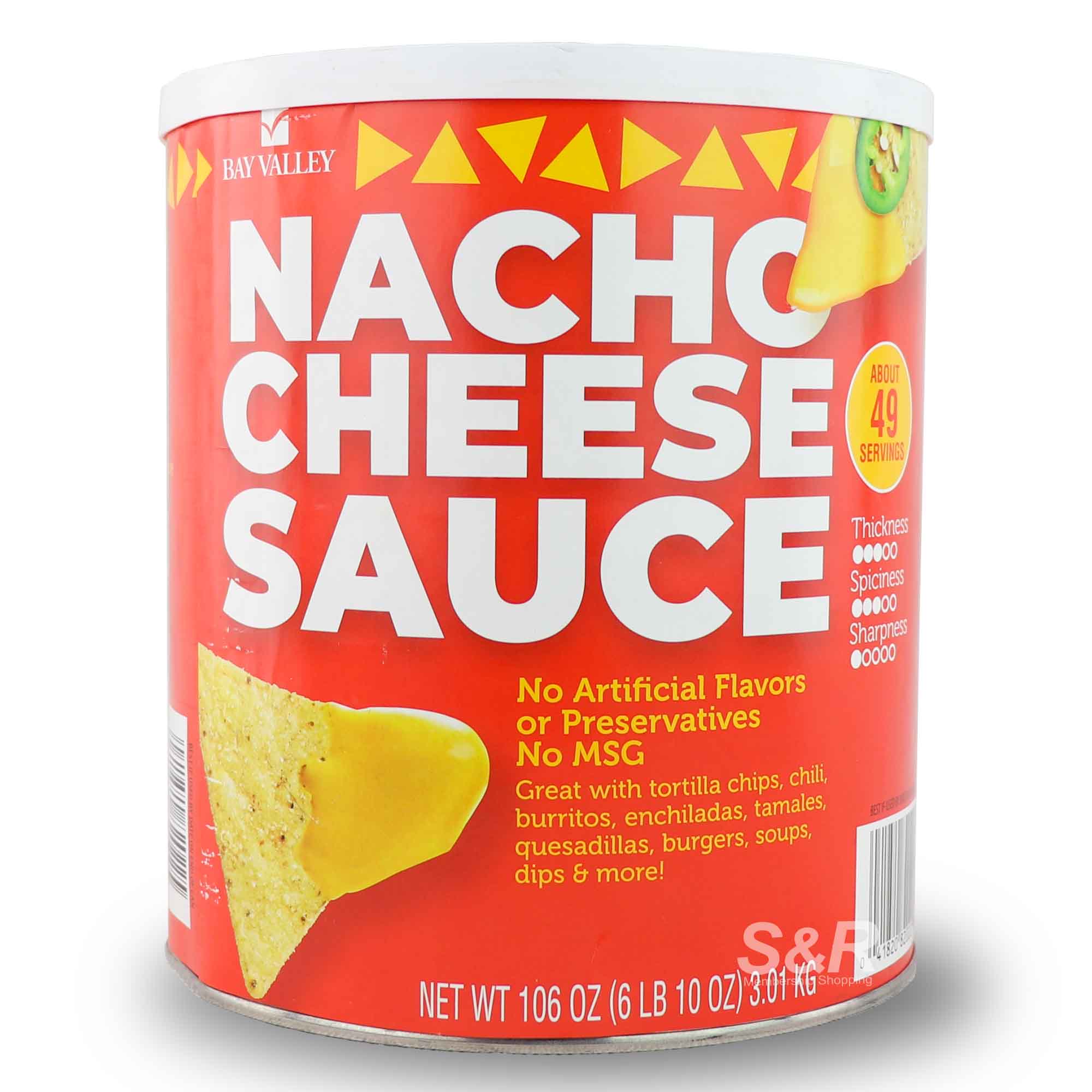 Bay Valley Nacho Cheese Sauce 3.01kg Bay Valley Nacho Cheese Sauce 3.01kg